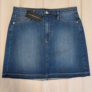 Just Black Denim Skirt - Blue